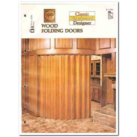Rolscreen Company 1982 Pella Wood Folding Doors Vintage Catalog On Ebid