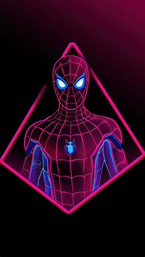 Neon Spider Man