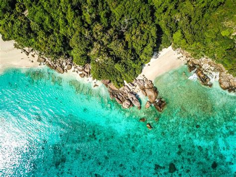 Similan Island Aerial Views From Above In Thailand Stock Image Image