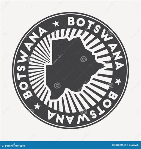 Botswana Round Logo Stock Vector Illustration Of Botswana 202824547