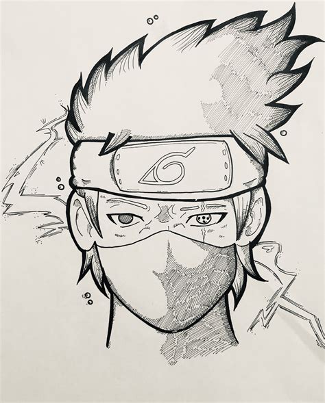 Anime Naruto Kakashi Drawing Oujin44