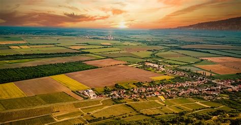 Free Stock Photo Of Aerial View Countryside Cropland Drone Shot