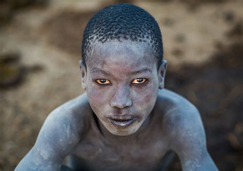 Portrait Of A Mundari Tribe Boy Covered In Ash To Repel Fl Flickr
