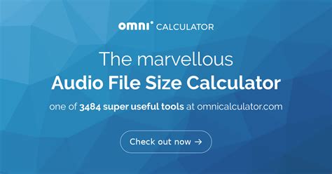 Audio File Size Calculator Audio File Size Calculator