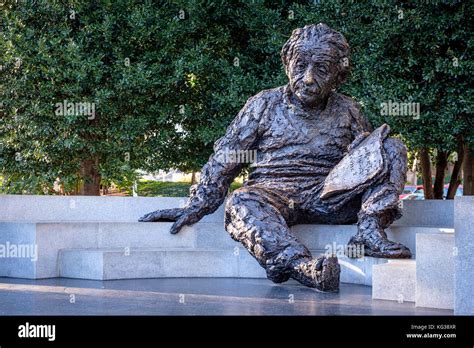 Albert Einstein Memorial Statue Sculpture At The National Academy Of