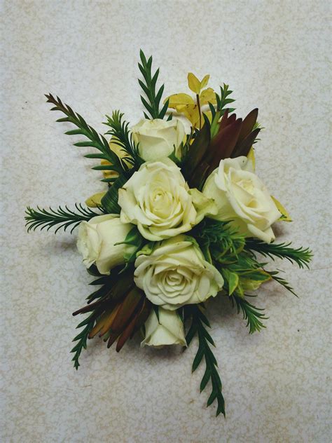 Kyunovia prom hand flowers red best man wedding boutonniere men's lapel pin groom buttonhole bride mother wristlet corsage fe20. Wrist corsage we created for the mother of the bride ...