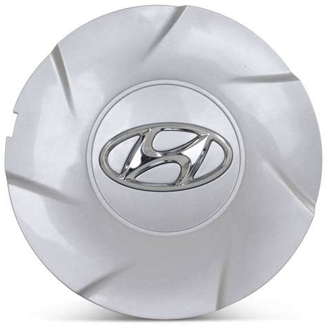 Hyundai Wheel Center Caps Oe Rim Caps Silver W Chrome Logo