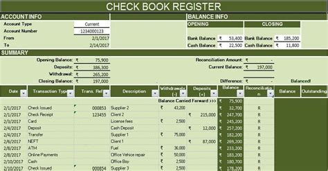 The easiest to use checkbook register software available. accounting templates | Checkbook register, Excel templates ...