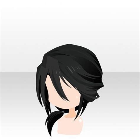 Then add details to make the hair more realistic and emphasize the outlines by tracing over them with a dark marker. Pin by Katsuki on Cocoppa Play | Manga hair, Chibi hair ...