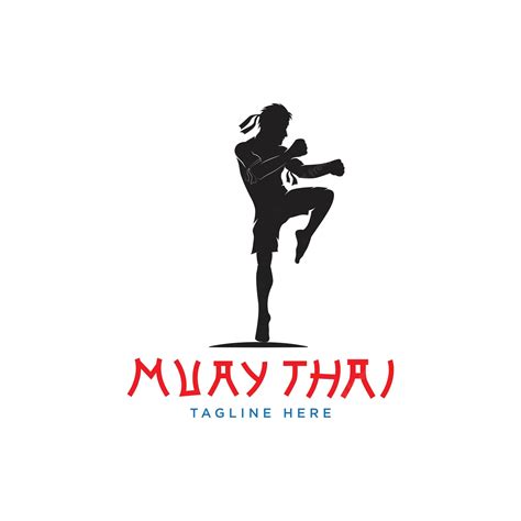Premium Vector Muay Thai Sports Vector Logo Vector Illustration