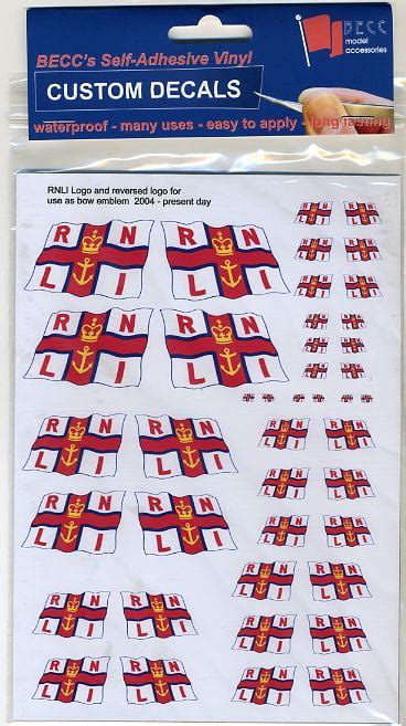 Red and yellow flags indicate the area patrolled by lifeguards. RNLI Vinyl Flag Quality Decals Modern Logo From BECC | Hobbies