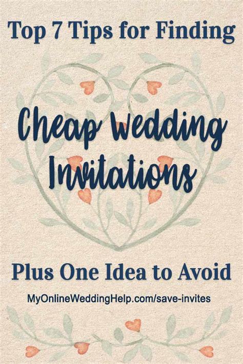 Top 7 Tips for Getting Wedding Invitations Cheap. Plus One ...