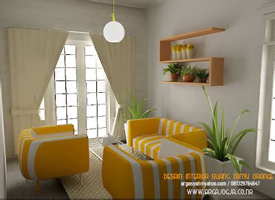 desain interior ruang tamu kecil  sejuk ceria argajogjas blog