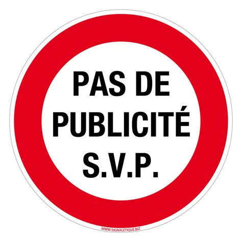 Autocollant Stop Publicit Rouge Bo Te Aux Lettres Adh Sif Pas De Pub