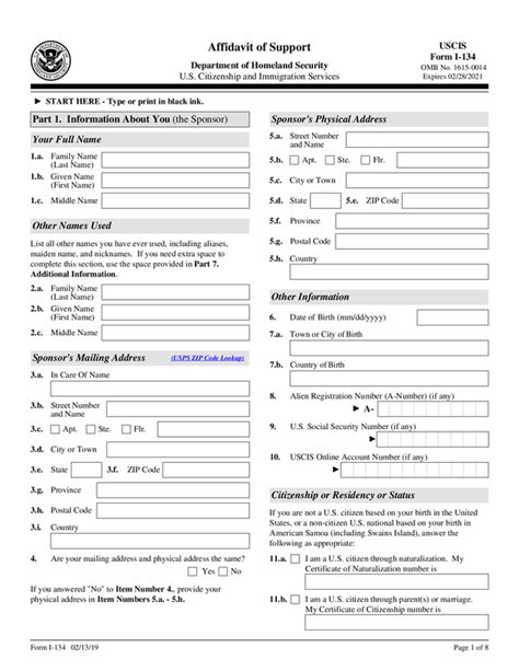 Fill Free Fillable Uscis Pdf Forms