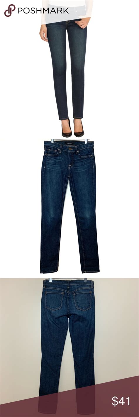 J Brand Mid Rise Skinny Denim Jeans Dark Vintage J Brand Size 27 Mid