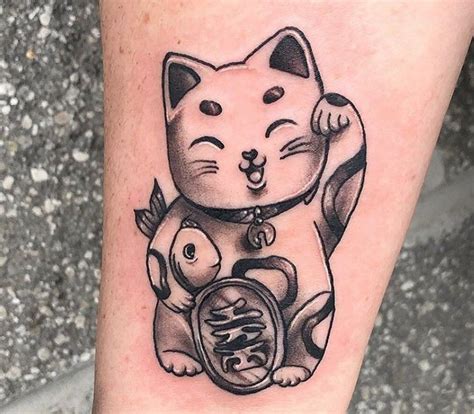 Japanese Lucky Cat Tattoo Meaning Blackvanswithroses