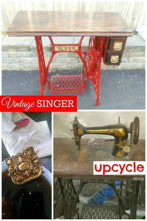 Upcycled Old Singer Sewing Machine Singer Sewing Machine Table