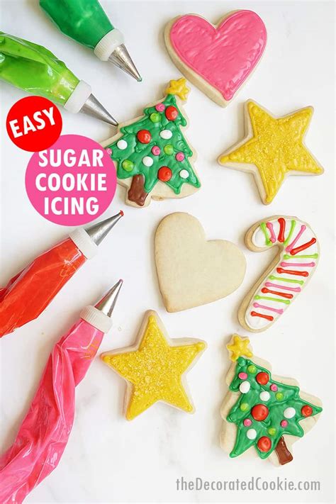 The glaze does start to dry immediately. Cookie Icing No Corn Syrup - 4 Ingredient Sugar Cookie ...