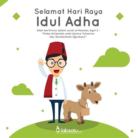 Gambar Kartun Muslimah Hari Raya | Top Gambar