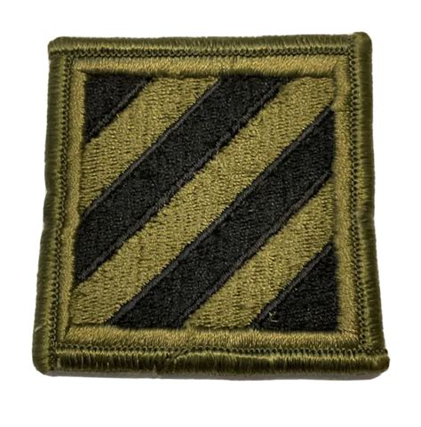 Vietnam War Era Us Army 3rd Infantry Division Subdued Merrowed Edges