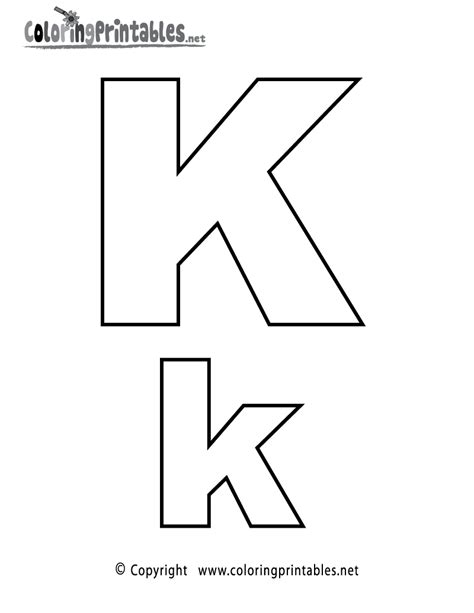 After coloring them in, you can decorate the walls with them. Alphabet Letter K Coloring Page - A Free English Coloring ...