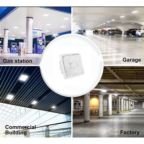 Auto dealership outdoor lighting applications. Outdoor LED Canopy Lighting 55w 5000K 6,050 Lumen with ETL ...