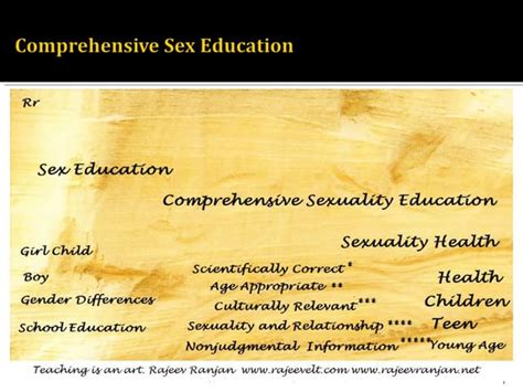 how to teach sex education in school ppt
