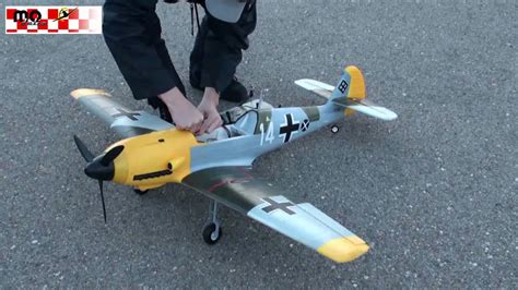 Rc Me Bf 109 Warbird Xl 1400mm Flight Video Youtube