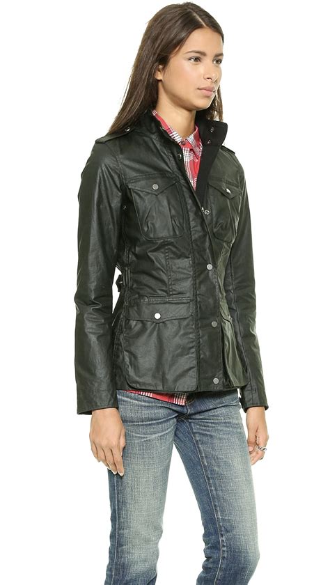Lyst Hunter Womens Original Waxed Utility Jacket Forest Green In Green