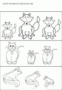 Big or small activity sheets and worksheets | Crafts and Worksheets for