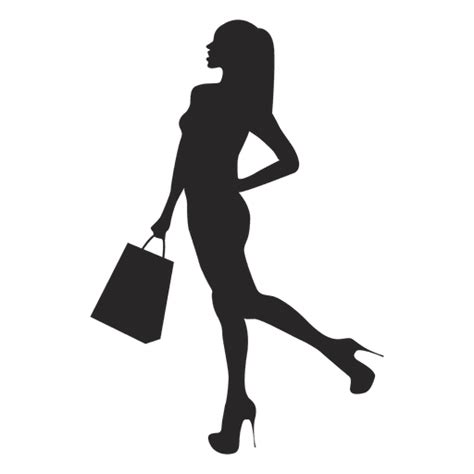 Download Woman with shopping bags - Transparent PNG & SVG vector file
