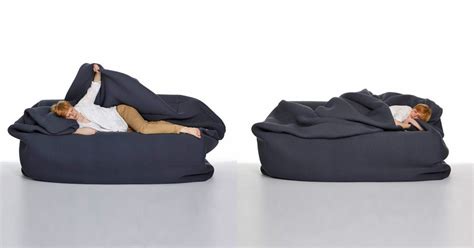 Chill sack bean bag chair: A Bean Bag Bed With Built-in Blanket and Pillow | Home ...