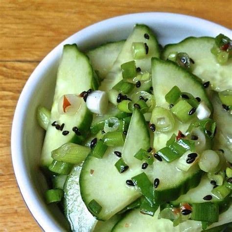 In a small bowl add the water, vinegar, sugar, and salt. Japanese Quick Pickled Cucumbers With Seedless Cucumber ...