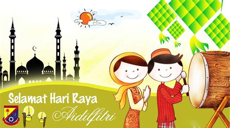 90 Gambar Kartun Perayaan Hari Raya Idul Fitri Lengkap