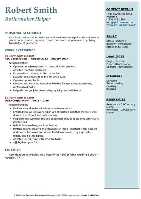 Repaired and maintained underground boilers and steam lines for major school district in washington state. Boilermaker Interest In Cv / Staff Software Engineer ...