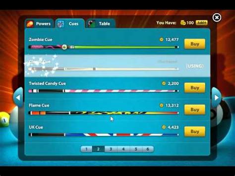 There is currently 143 cues: How to get a free cue on 8 ball mini clip pool. - YouTube