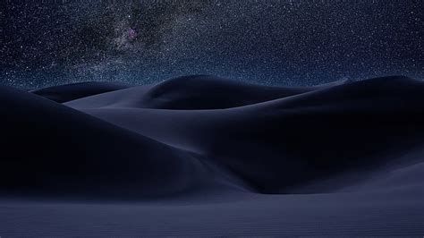 Hd Wallpaper Earth Desert Dune Namibia Night Sand Starry Sky