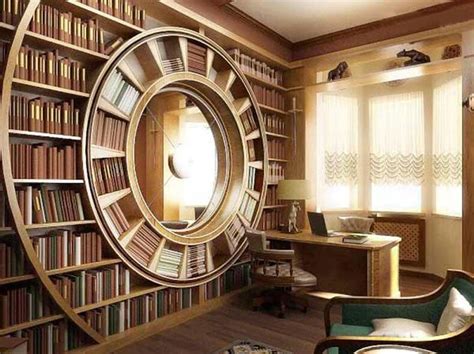 Книги в интерьере храним компактно и красиво Home Library Design