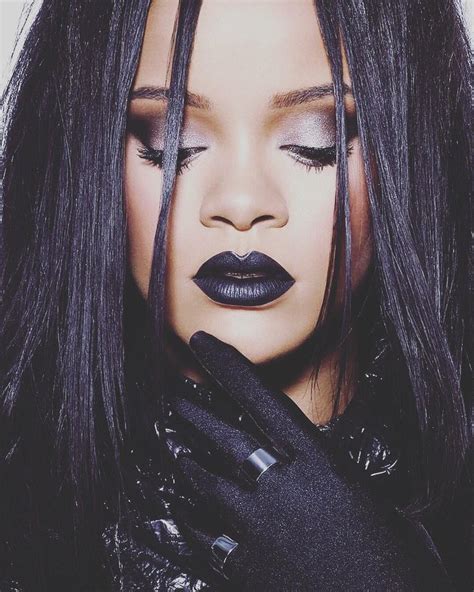 Rihanna Black Lips Wallpapers Wallpaper Cave