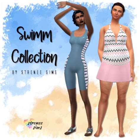 Swimm Collection I Sims 4 Swimwear Full Coverage Swimwear Maxis Match
