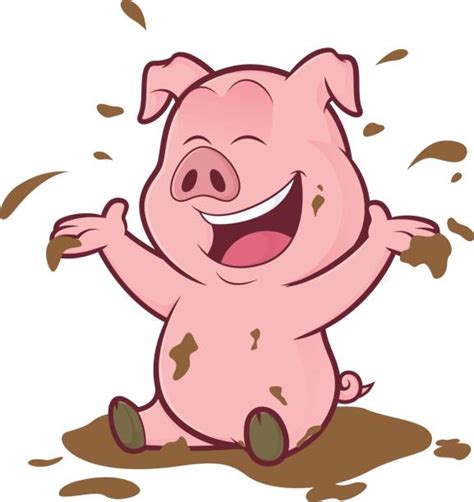 Download Pig In Mud Clip Art, Vector Images & Illustrations - iStock