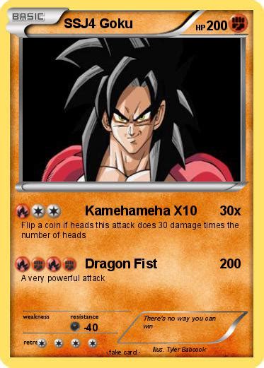 Pokémon Ssj4 Goku 62 62 Kamehameha X10 My Pokemon Card