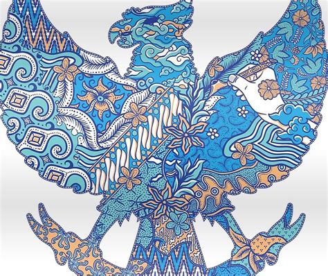 Untuk mewarnai sketsa burung garuda cukup mudah dan sederhana, bisa diwarnai dengan menggunakan crayon, pensil warna atau spidol warna. Gambar Motif Batik Garuda - Contoh Motif Batik