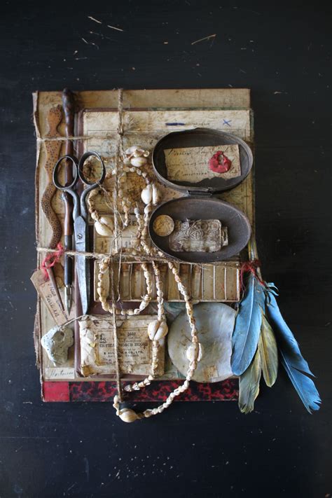 Pin By Janet Sanders On Carnet De Curiosités Assemblage Altered Book