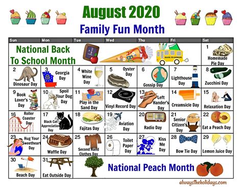 Check spelling or type a new query. Take August 2021 National Food Days | Best Calendar Example