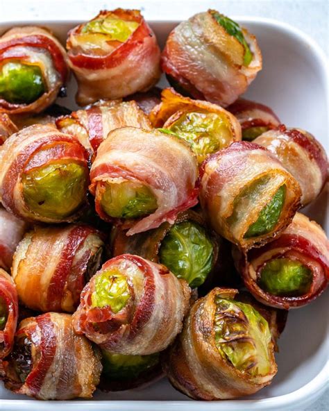 Bacon Wrapped Brussels Sprouts For A Super Fun Appetizer Clean Food