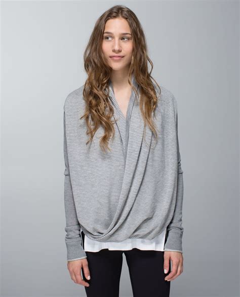 Lululemon Iconic Sweater Wrap Heathered Medium Grey Heathered Light