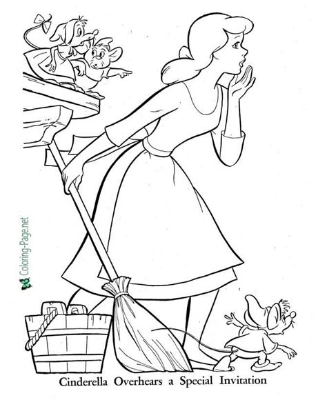 Cinderella Step Sisters Stepmother Coloring Pages