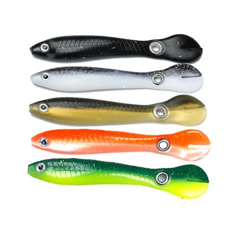 10cm6g Fishing Soft Bait Paddle Tail Fish Fishing Lures Multicolor